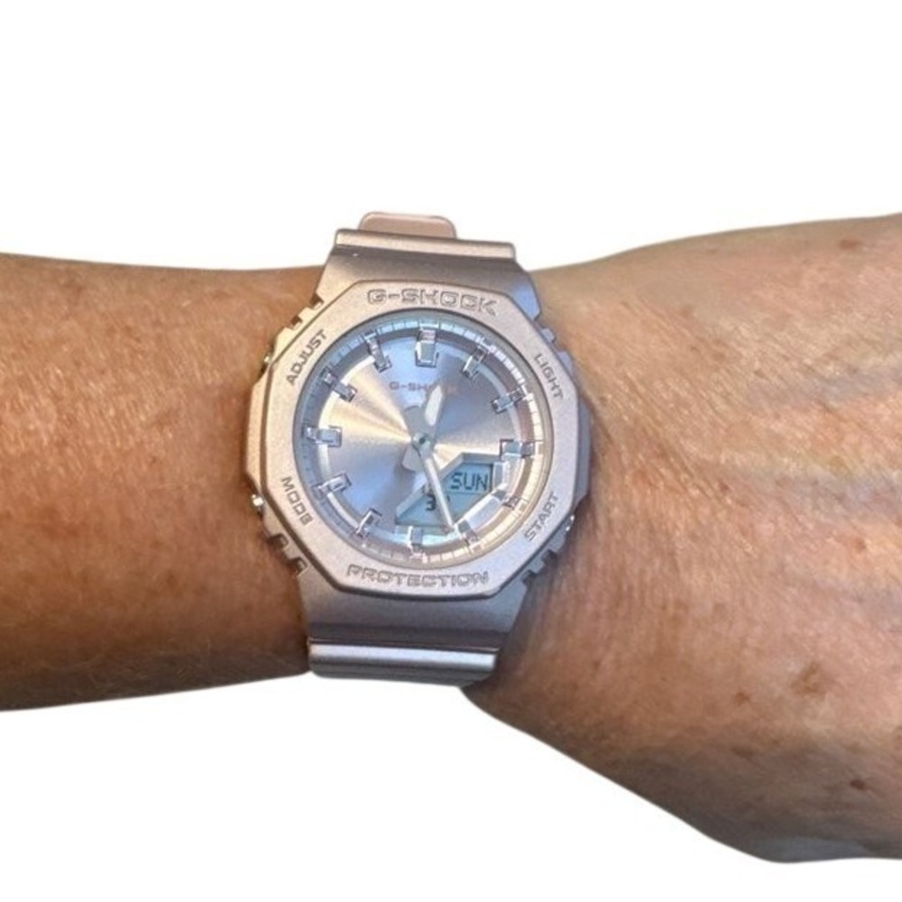 Casio G-Shock GMA-S2100-4A2 Pink Metallic Resin Analog Digital Watch Womens